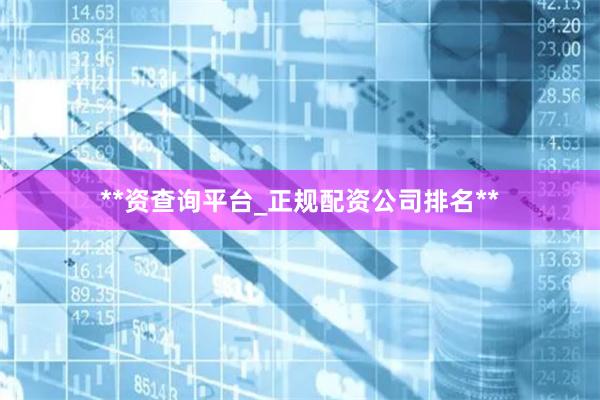 **资查询平台_正规配资公司排名**